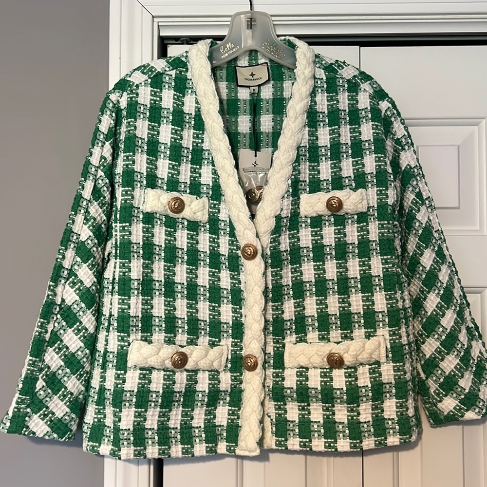 Tuckernuck green and white jacket - new with tags